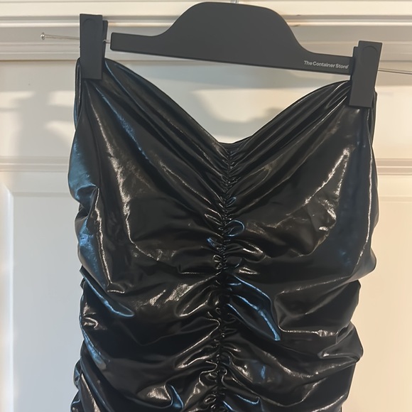 LEAU ~ LUNA LATEX MIDI DRESS - Picture 6 of 6